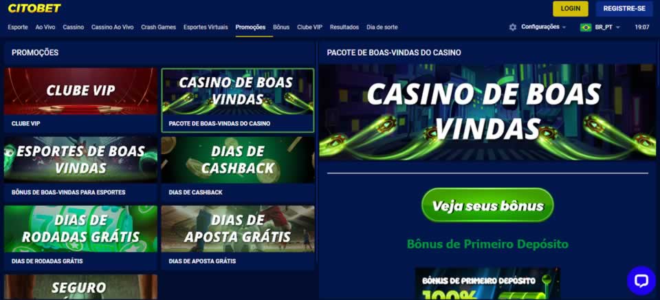 Bônus de cassino online